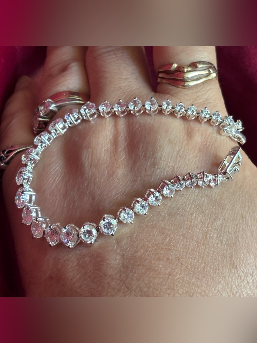 🔥FINALPRICE🔥Sterling.925.RJ.GrazianoCZ.bracelet - Picture 11 of 15